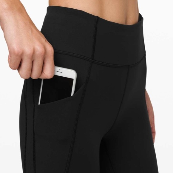 Lululemon Time To Sweat Crop 23" In Black - Picture 8 of 9